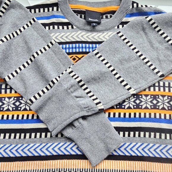 Men's Bench Crew Neck Long Sleeve Winter Pullover Sweater, Size M - Picture 6 of 12
